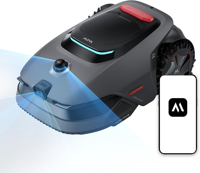 MOVA LiDAX Ultra 2000 Robot Lawn Mower with 4G for 0.5 Acre, No Wire No RTK+360°