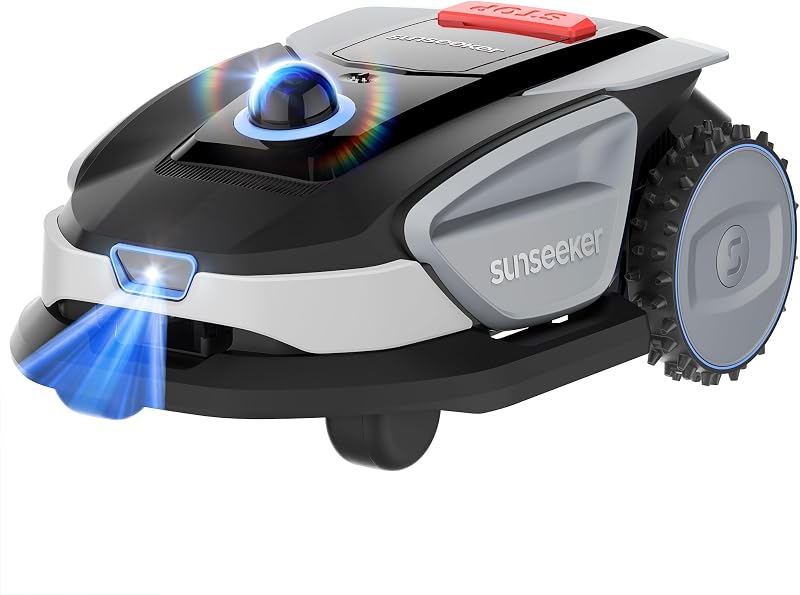 Sunseeker S4 Robot Lawn Mower, 3D LiDAR, Vision AI, 0.25 Acre, Wire-Free | Relia